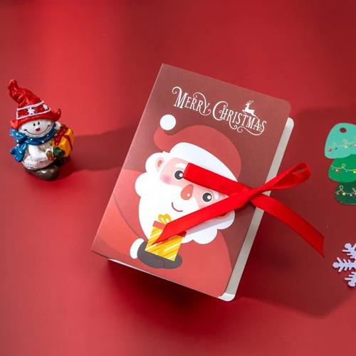 Christmas Book Shape Candy Boxes with Santa Claus for Party Decoration