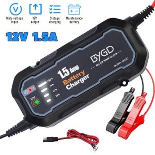 1.5 Amp 12V Fully Automatic Motorcycle Battery Charger