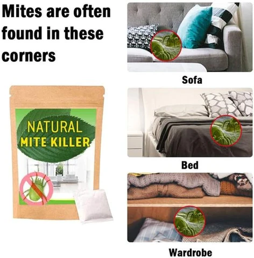 10 Pack Anti-Dust Mite Pads - Natural Bed Mite Remover