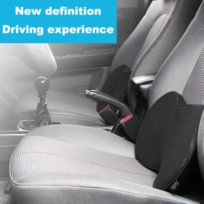 2 in 1 Car Seat Cushion Driver Seat Memory Foam Cushion Pillow Cushion  Protection Waist Breathable Increase Hip Car Accessories