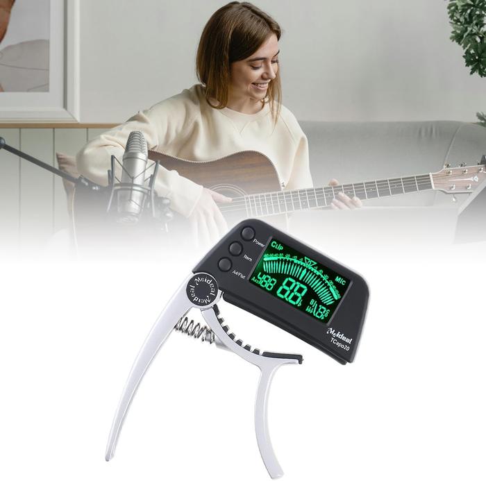 2-in-1 Guitar Capo Tuner with LED Display for All Instruments