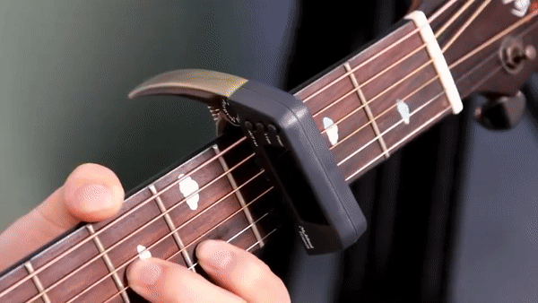 2-in-1 Guitar Capo Tuner with LED Display for All Instruments
