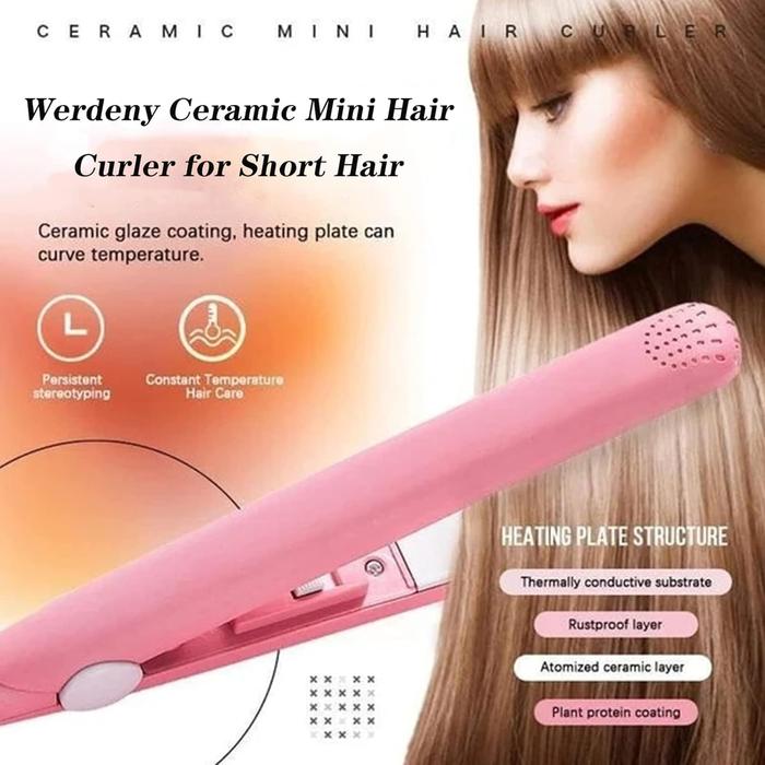 2 in 1 Mini Hair Straightener and Curling Iron Tool