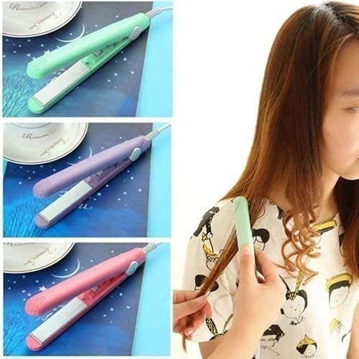 2 in 1 Mini Hair Straightener and Curling Iron Tool