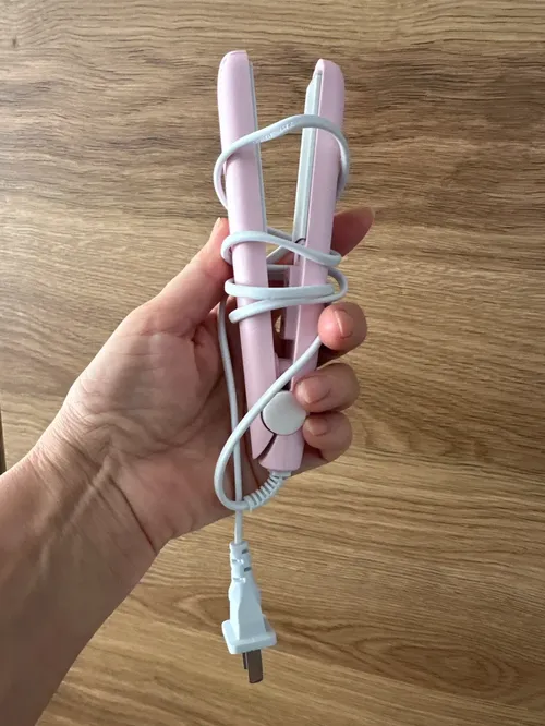 2 in 1 Mini Hair Straightener and Curling Iron Tool photo review