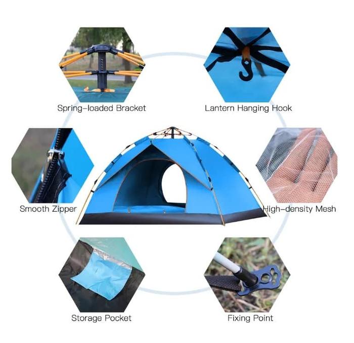 Lightweight Waterproof Pop Up Tent for 1-2 Person Camping
