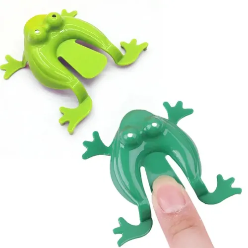 Veryke Little Jumping Frog Small Kids Toys Child Toddler Press and Play  Rattle Plastic toys
