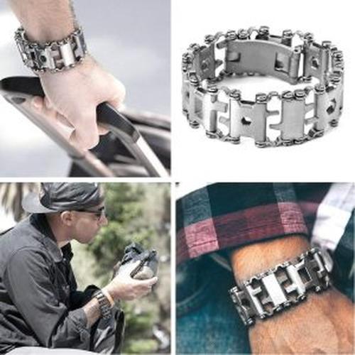 29-In-1 Stainless Steel Multi-Functional Tools Bracelet