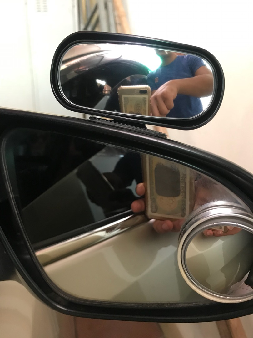 2X Blind Spot Mirror Auto 360° Wide Angle Convex Rear Side View Car Truck Suv photo review