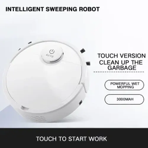 3-in-1 Large Automatic Robot Vacuum Cleaner with Self-Charging Feature
