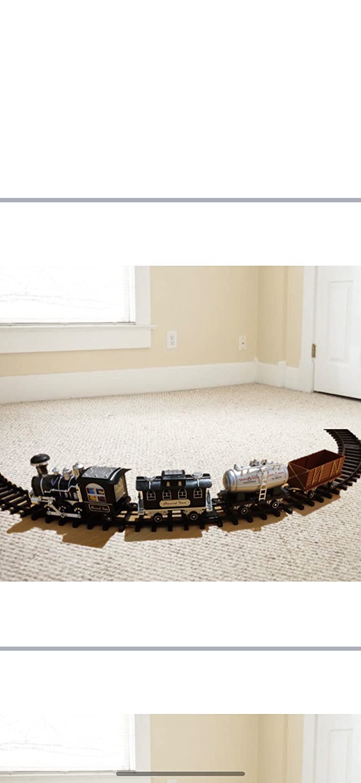 3 Speed Remote Control Rc Train Set With Smoke, Sound And Light photo review