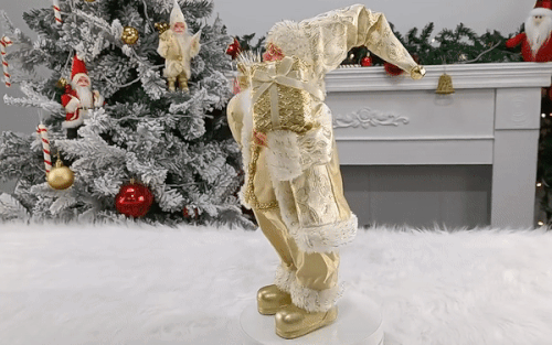 Standing Santa Claus Christmas Ornament for Xmas Tree Decor