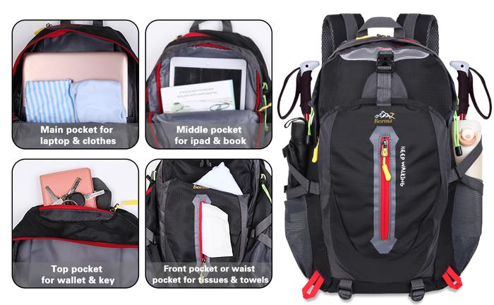 Waterproof Climbing Backpacks Men Women Outdoor Sports Backpacks Camping Hiking Backpacks Sports Bag Mountaineering Bag