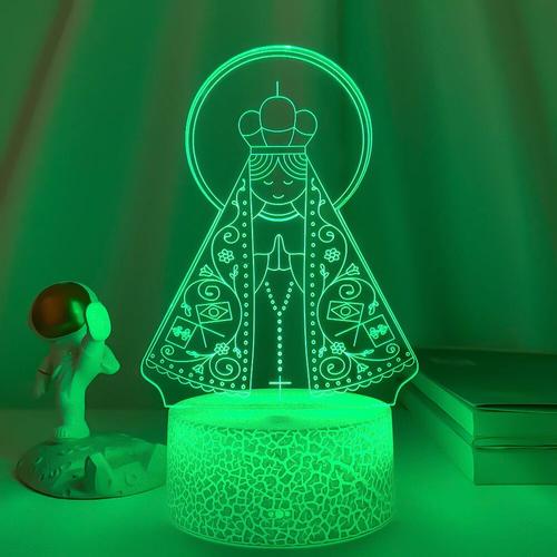 3D LED Night Light of Our Lady for Church Decoration and Gift