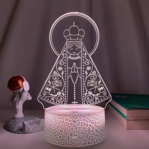 3D LED Night Light of Our Lady for Church Decoration and Gift
