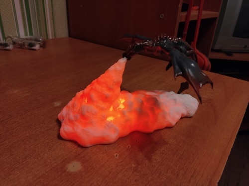 3D Printed Led Dragon Lamps photo review