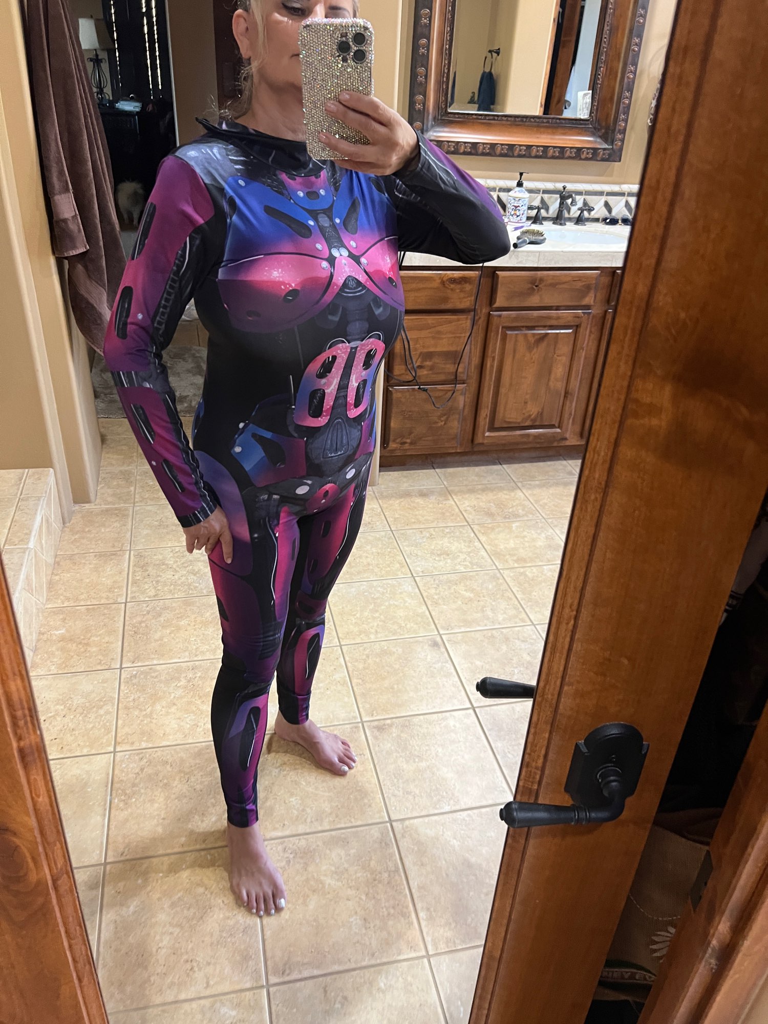 3D Robot Cyberpunk Bodysuit Costume S-Xl photo review