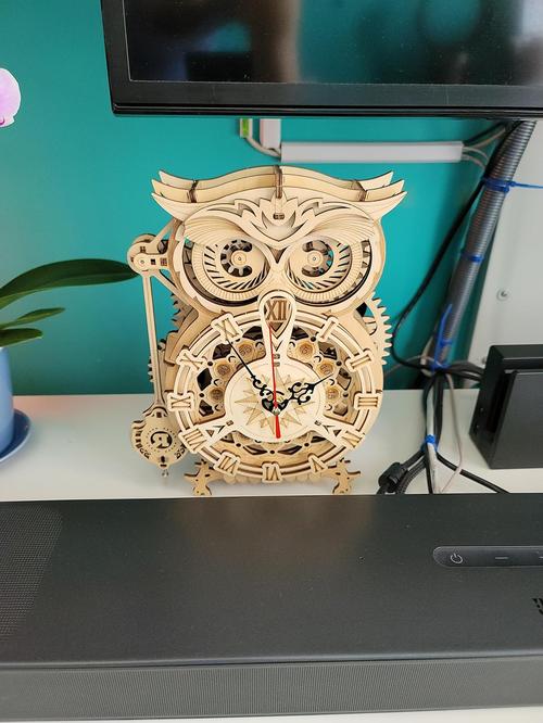 3D Wooden Puzzles Mechanical Clock Kits, Owl Clocks, DIY Clock Model Building Kits Educational Brain Teaser Puzzles photo review