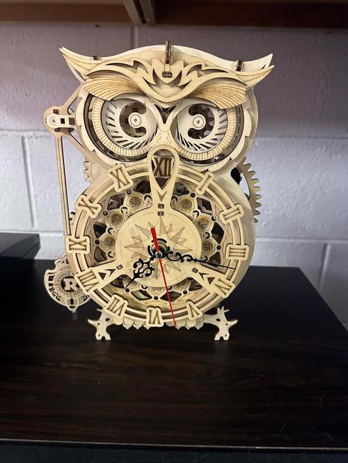 3D Wooden Puzzles Mechanical Clock Kits, Owl Clocks, DIY Clock Model Building Kits Educational Brain Teaser Puzzles photo review