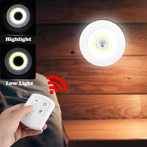 3W COB Under Cabinet Light with Wireless Remote Control and Dimmable Function