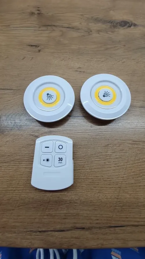 3W COB Under Cabinet Light with Wireless Remote Control and Dimmable Function photo review