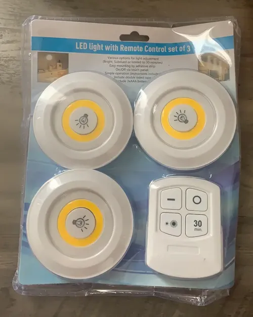3W COB Under Cabinet Light with Wireless Remote Control and Dimmable Function photo review