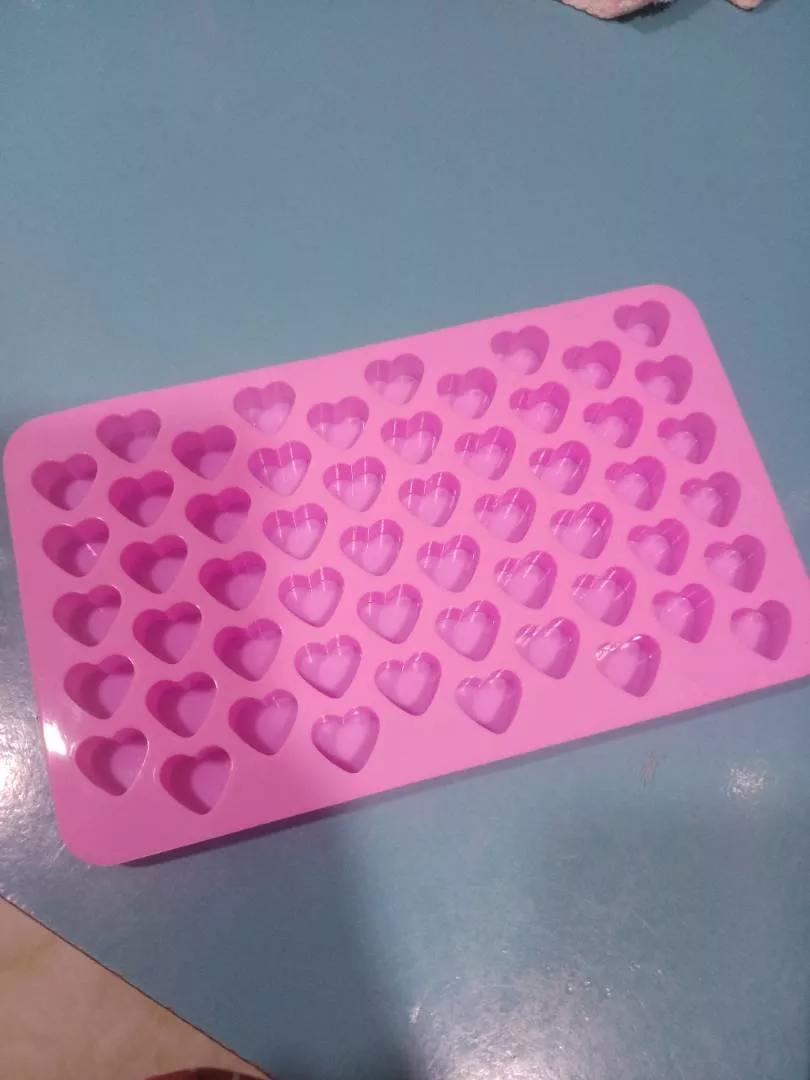55 Love Mini Heart Shape Silicone Chocolate Ice Cube Mold - Refrigerator Baking Kitchen Mold photo review
