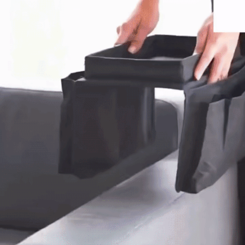 6-Pocket Armchair Organizer and Caddy for Remotes, Snacks, and More