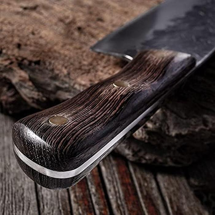 7.6inch Forged Stainless Steel Butcher Cleaver Kitchen Knife