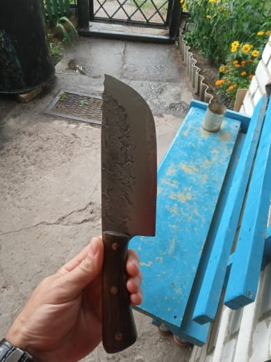 7.6 Inch Handmade Forged Chinese Chef Knife - Butcher Meat Cleaver - Stainless Steel photo review
