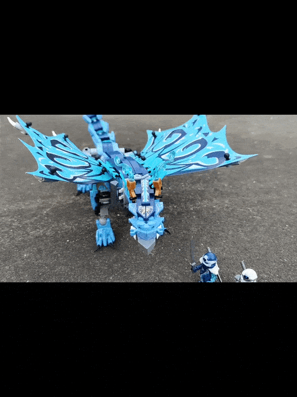 Water Dragon Building Block Bricks Compatible With Sets Toys For Children Christmas Birthday Gifts