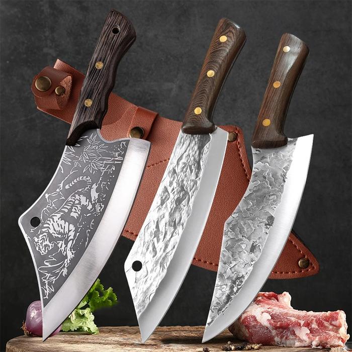 Forged Butcher Knife for Meat Bone Vegetables