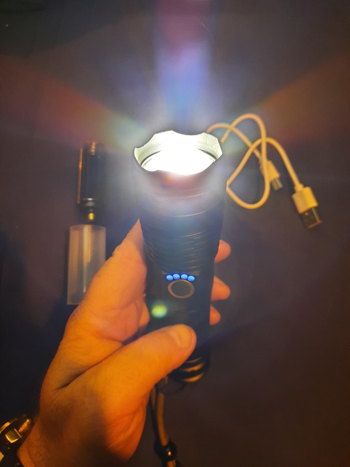 150000 Lumens XHP70.2 Most Powerful Usb Led Flashlight photo review