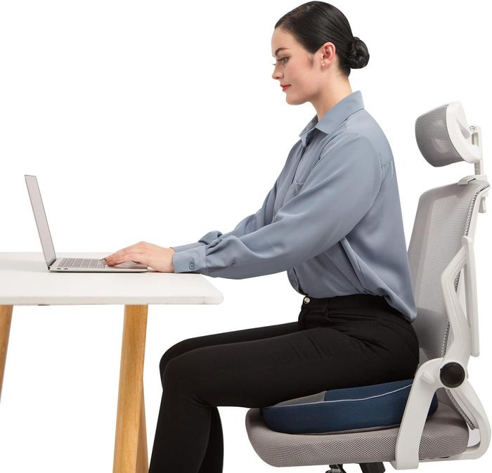 Adjustable Bamboo Charcoal Memory Foam Chair Cushion