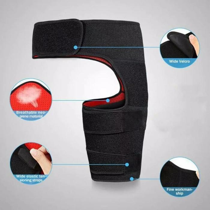 Adjustable Groin, Hip, and Hamstring Brace for Injury Recovery