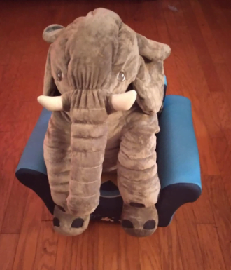 Elephant Doll Plush Toy Elephant Pillow Baby Comfort Doll photo review