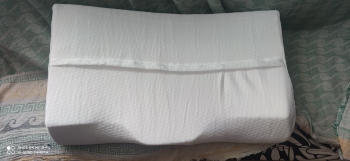 Anti-Snore Memory Foam Pillow with Neck Gel for Deep Sleep photo review