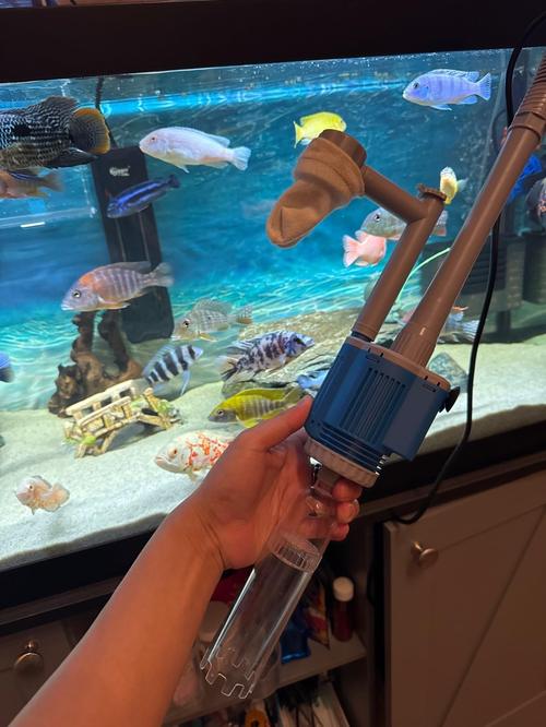 Aquarium Water Change Pump with Gravel Cleaner, Efficient Debris Filter photo review