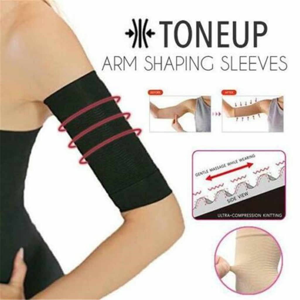 1pair Arm Sleeves Weight Loss Thin Legs For Women Shaper 420D Arm ...