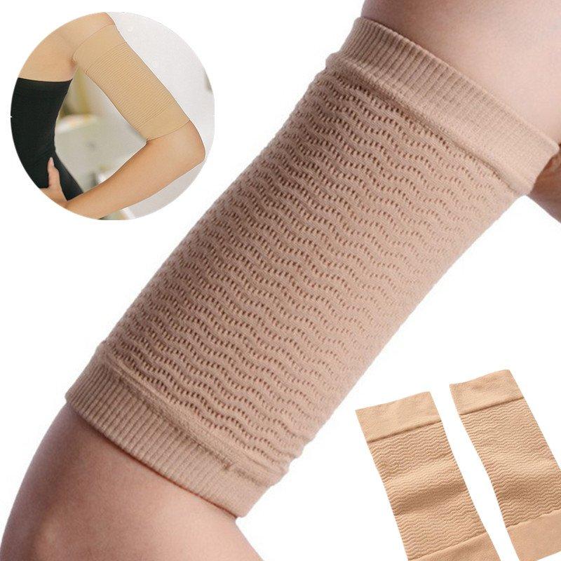 1 pair 420D Weight Loss Arm Shaper Fat Buster Arm Slimming Sleeves Tight  Compression Arm Massager