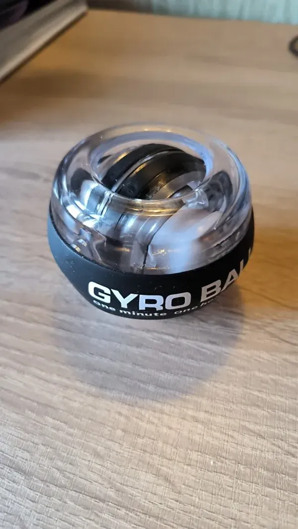 Auto-Start Led Power Gyro Force Wrist Hand Ball Arm Exerciser Relieve Pressure photo review