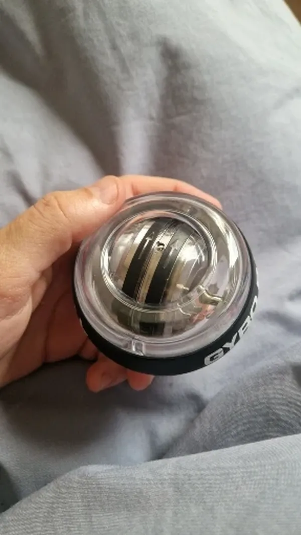 Auto-Start Led Power Gyro Force Wrist Hand Ball Arm Exerciser Relieve Pressure photo review