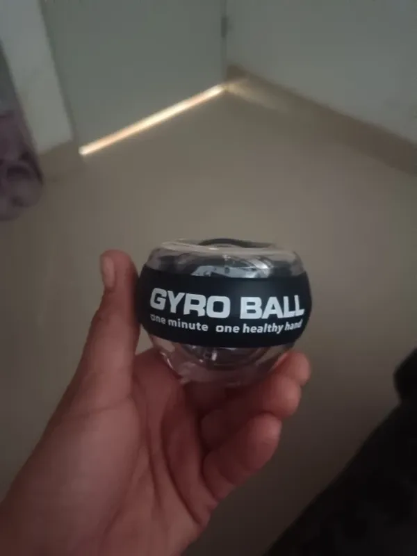 Auto-Start Led Power Gyro Force Wrist Hand Ball Arm Exerciser Relieve Pressure photo review