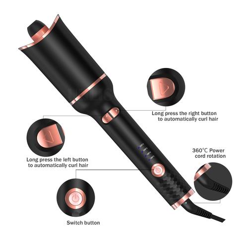 Automatic Curling Iron with Rotating Ceramic Tongs