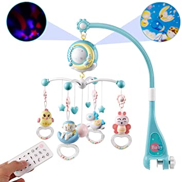 Baby Musical Mobile Crib with Music and Lights, Timing Function, Projection, Take-Along Rattle and Music Box for Babies Boy Girl Toddler Sleep : Amazon.ca: Baby