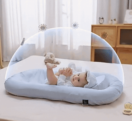 Baby Lounger | Baby Nest For Co-Sleeping - Cushioned Nest Sleep Pillow