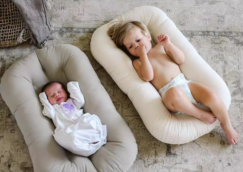 Baby Lounger | Baby Nest For Co-Sleeping - Cushioned Nest Sleep Pillow