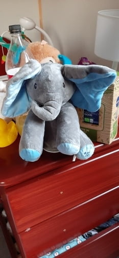 Baby Peek-A-Boo Singing Elephant Plush Toy - Educational & Electric photo review