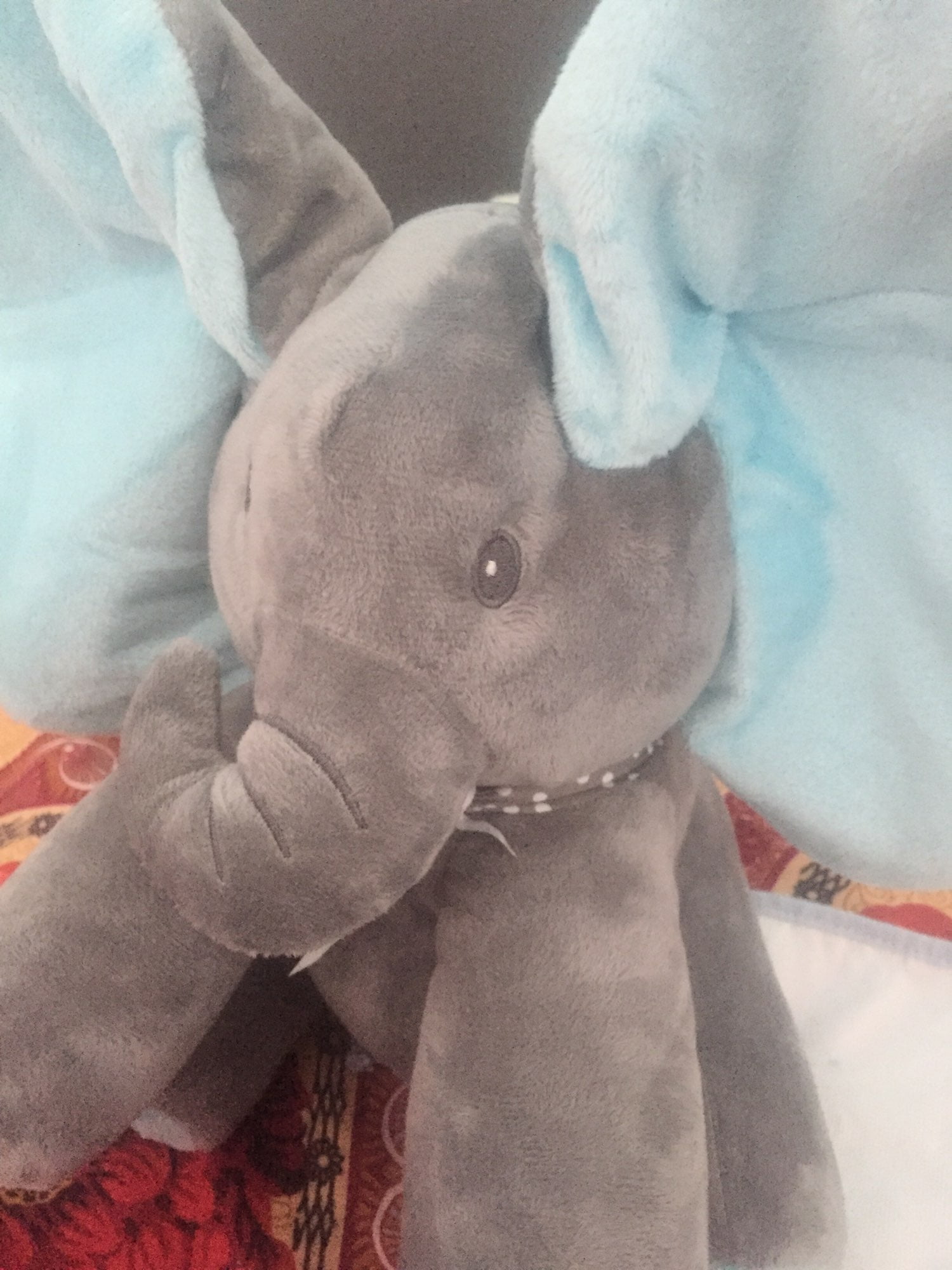 Baby Peek-A-Boo Singing Elephant Plush Toy Educational Electric photo review