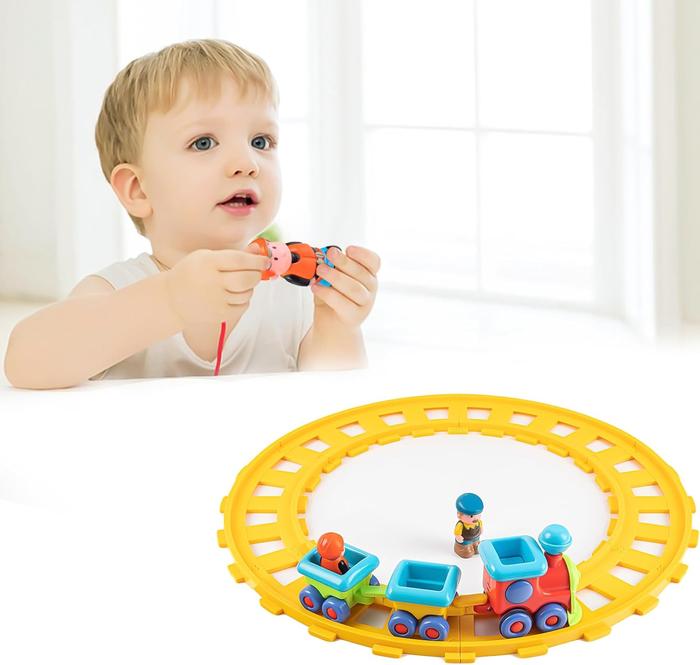 Baby Toys Train Set, Musical Electric Train Toys, Toddler Electric Train Set, Musical Train Toys with Tracks